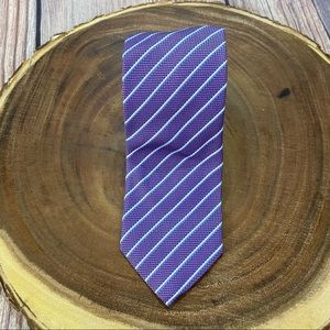 Hugo Boss | Purple Printed Striped Tie